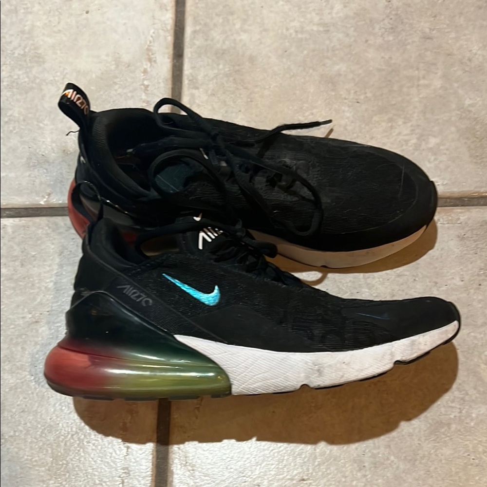 Nike Air Max 270 Black with Multicolor Heel